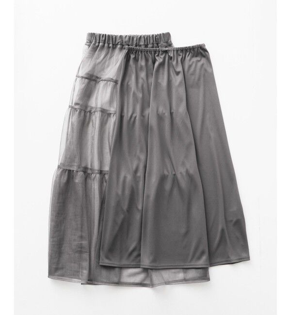 Rope&rsquo;Picnic「ティアードチュールスカート」|スカート|