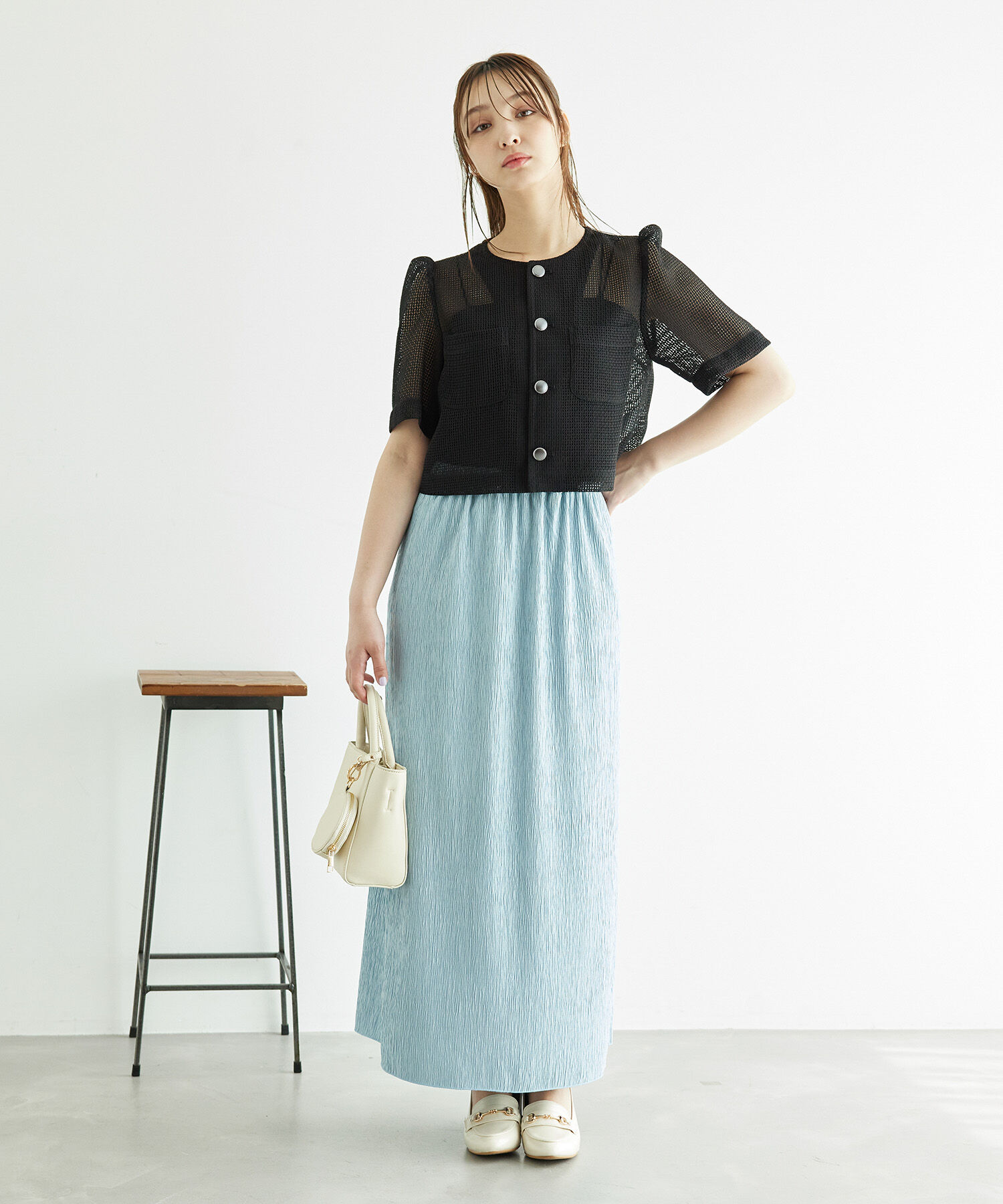 Rope&rsquo;Picnic「【ご好評につき追加生産】カーディジャケット」|ノーカラージャケット|