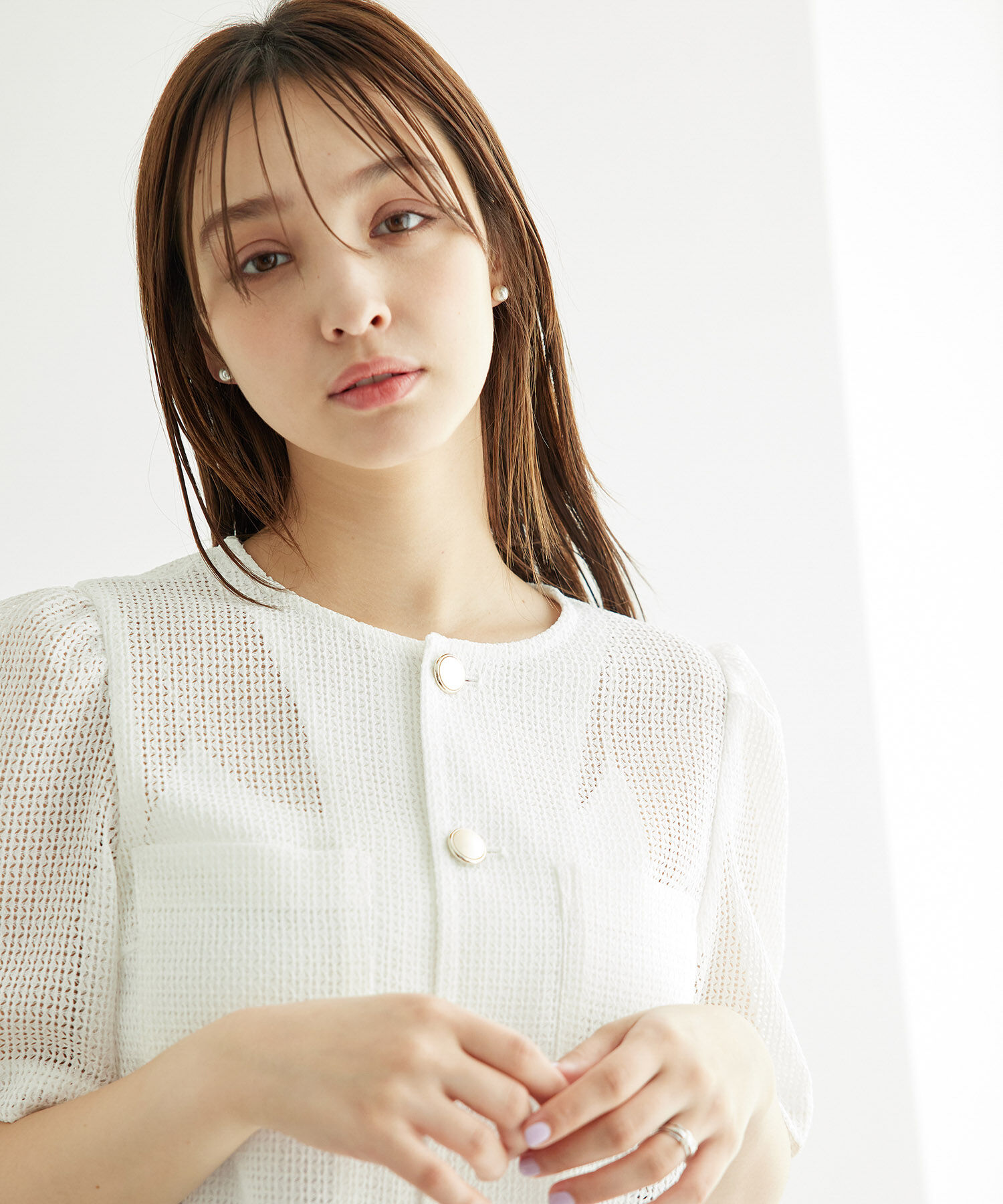 Rope&rsquo;Picnic「【ご好評につき追加生産】カーディジャケット」|ノーカラージャケット|