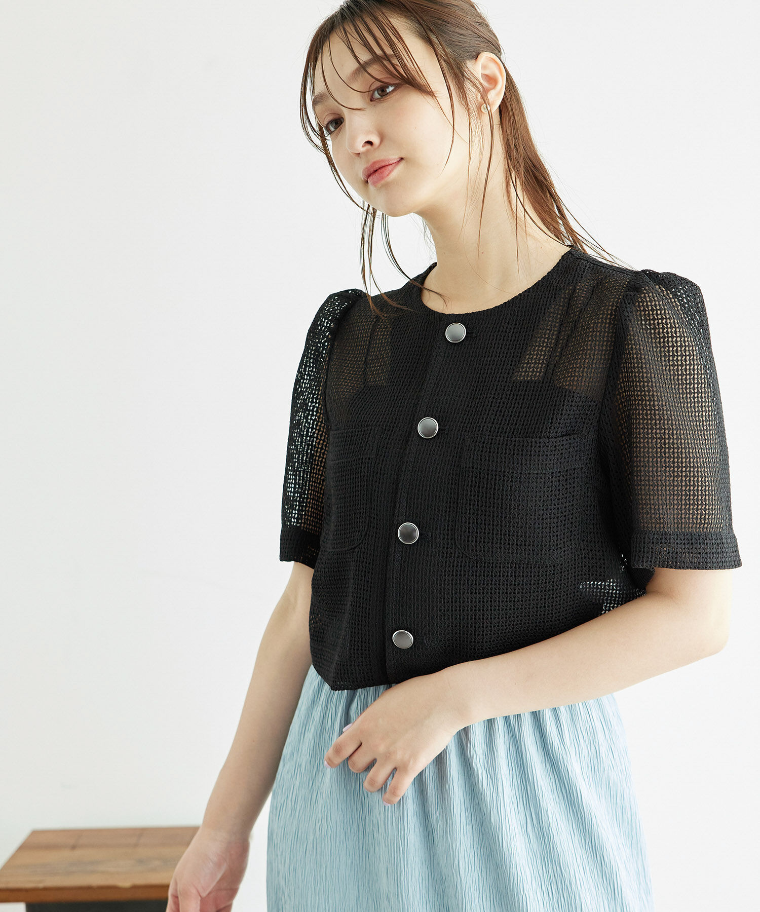 Rope&rsquo;Picnic「【ご好評につき追加生産】カーディジャケット」|ノーカラージャケット|