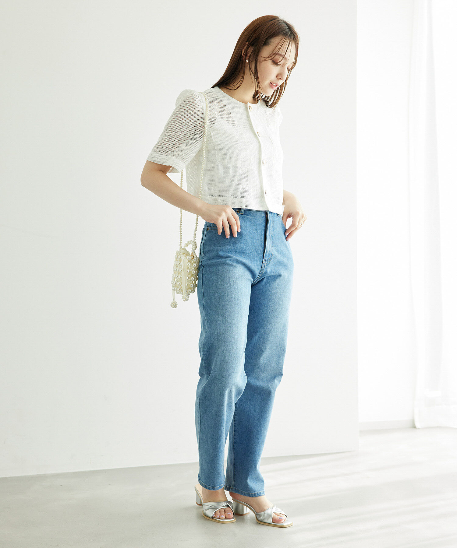 Rope&rsquo;Picnic「【ご好評につき追加生産】カーディジャケット」|ノーカラージャケット|