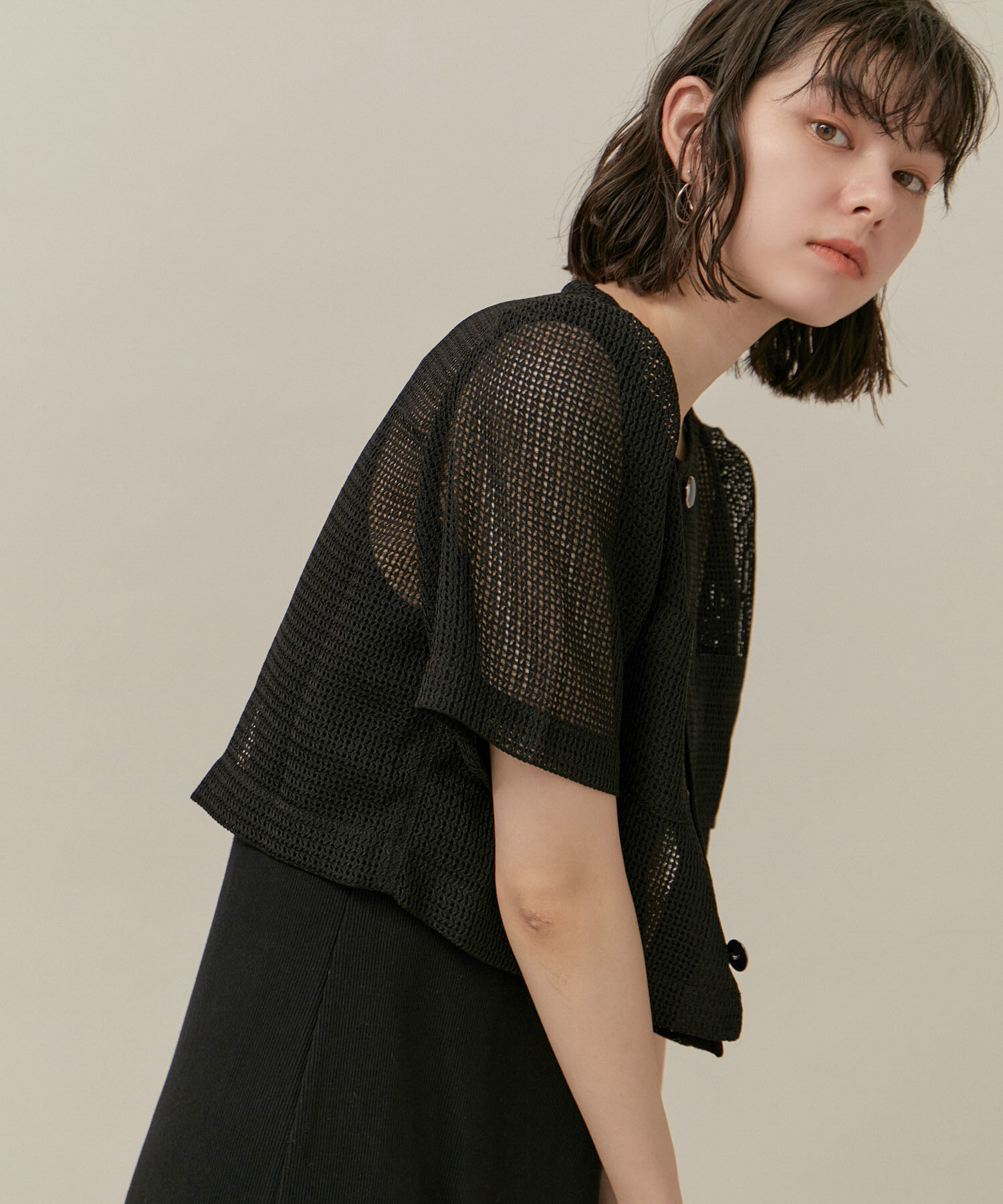 Rope&rsquo;Picnic「【ご好評につき追加生産】カーディジャケット」|ノーカラージャケット|