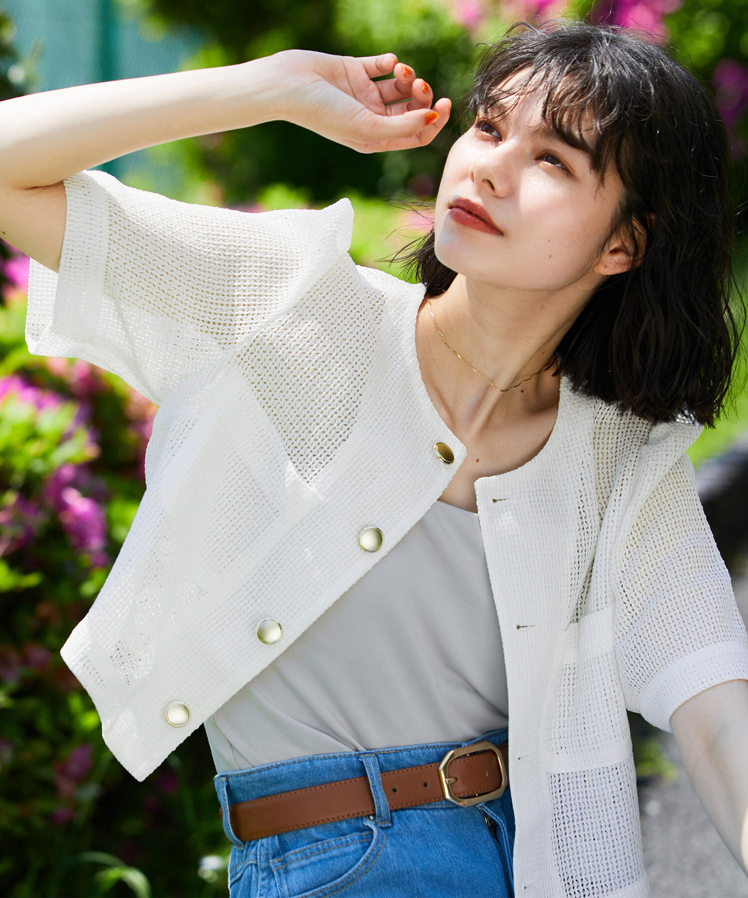 Rope&rsquo;Picnic「【ご好評につき追加生産】カーディジャケット」|ノーカラージャケット|