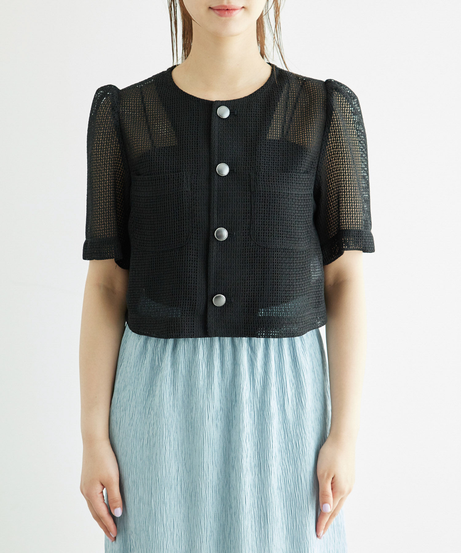 Rope&rsquo;Picnic「【ご好評につき追加生産】カーディジャケット」|ノーカラージャケット|