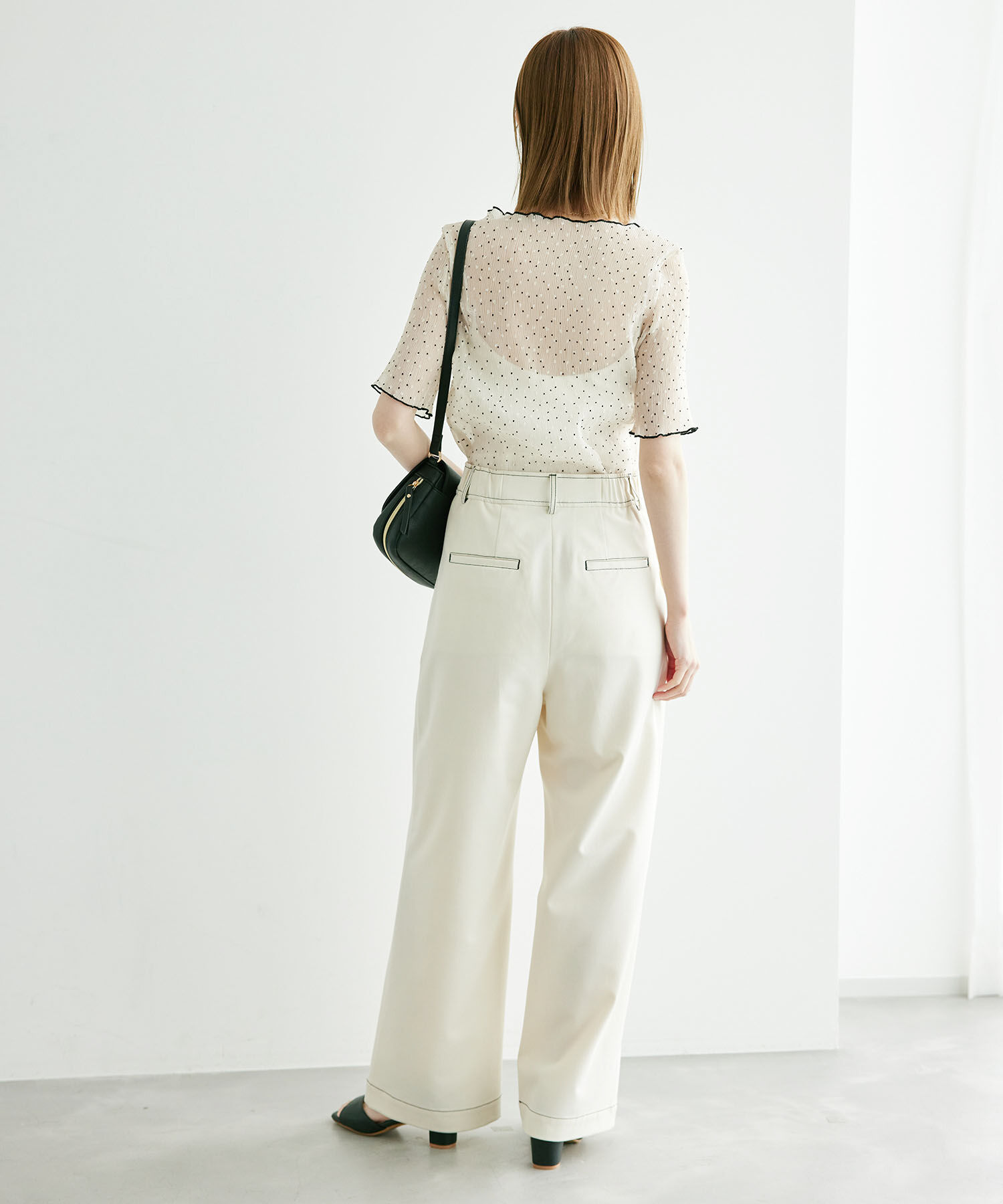 Rope&rsquo;Picnic「ドットシアーブラウス」|シャツ・ブラウス|