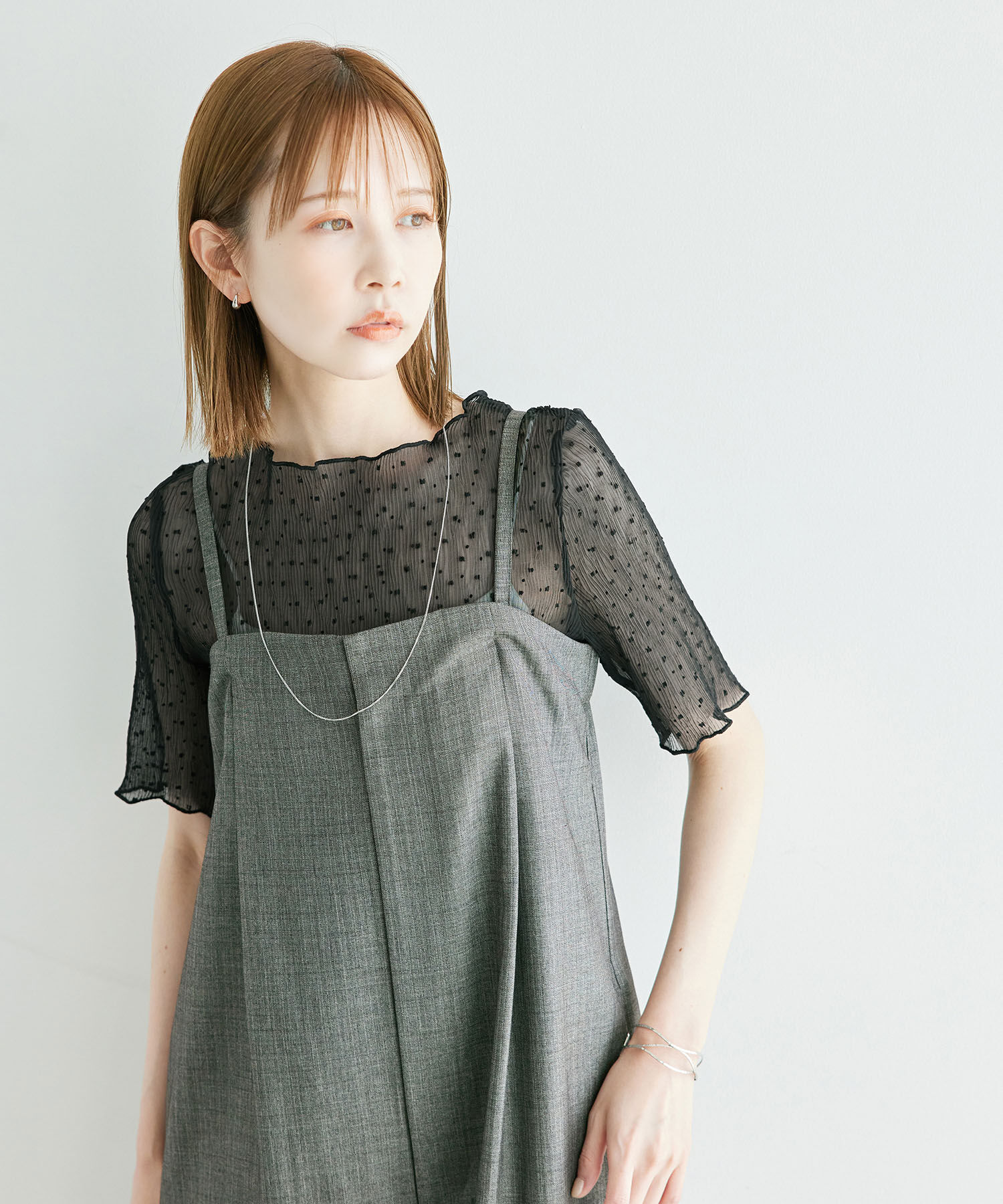 Rope&rsquo;Picnic「ドットシアーブラウス」|シャツ・ブラウス|