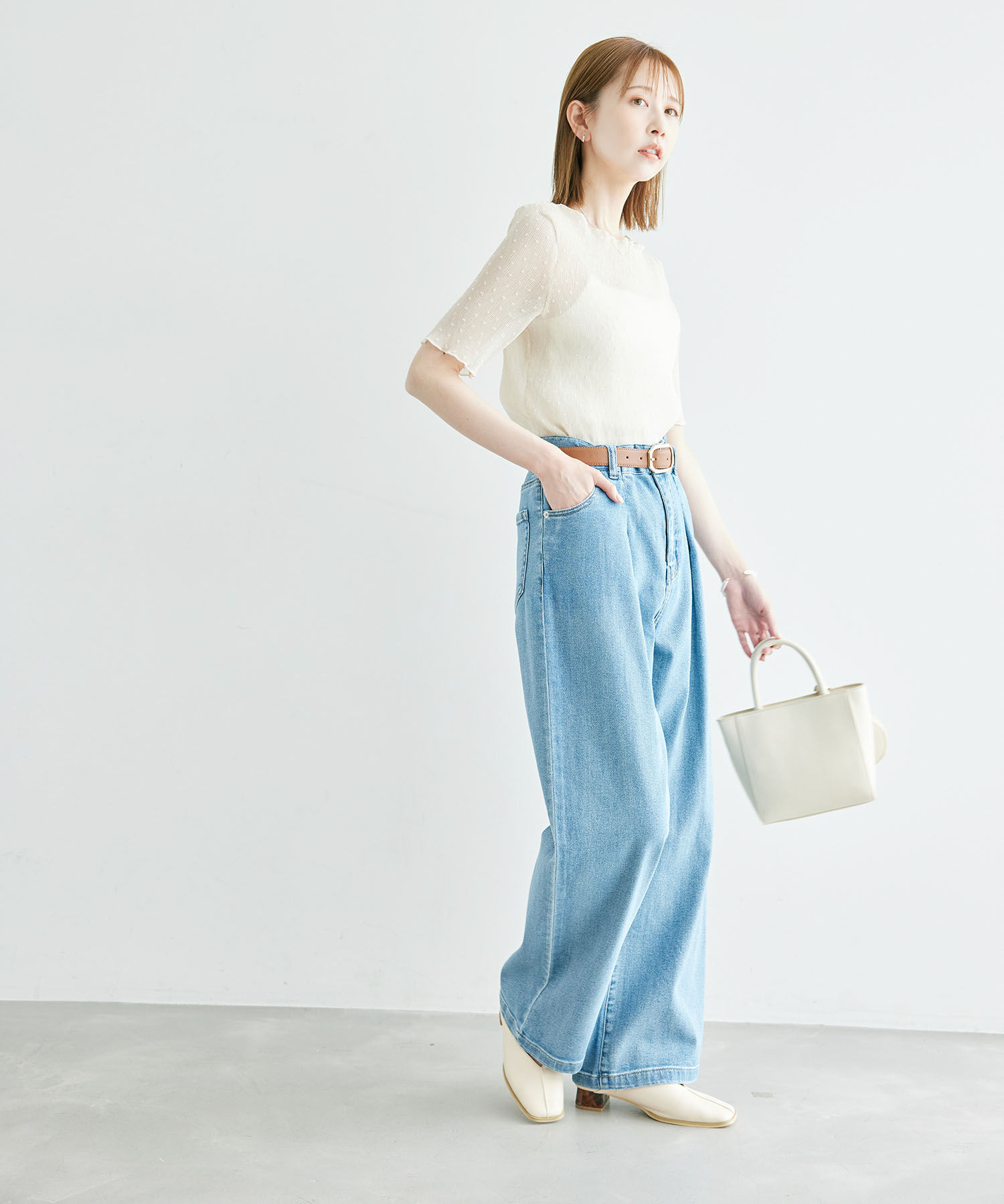 Rope&rsquo;Picnic「ドットシアーブラウス」|シャツ・ブラウス|