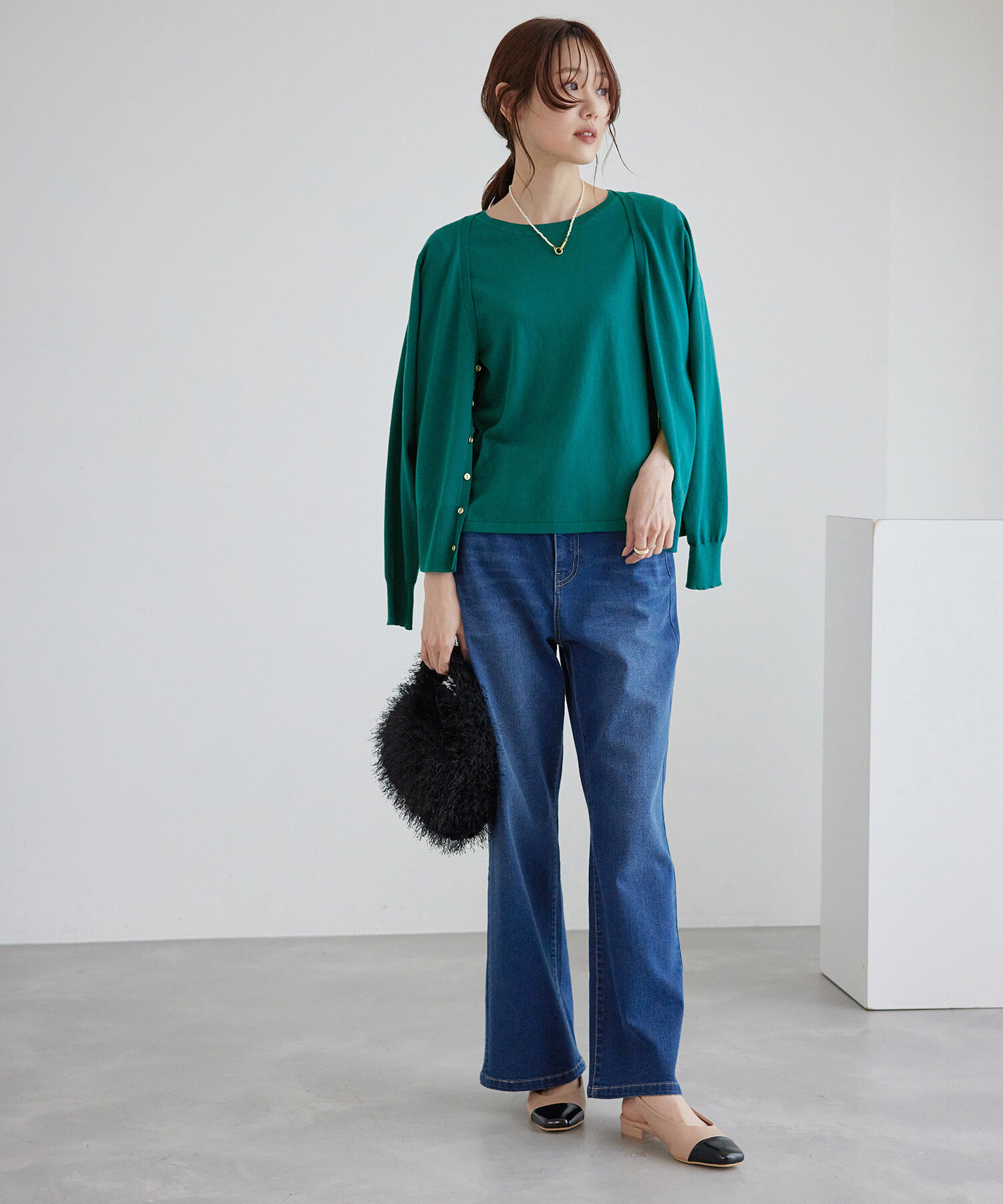 Rope&rsquo;Picnic「総針ニットニットカーディガン」|カーディガン|