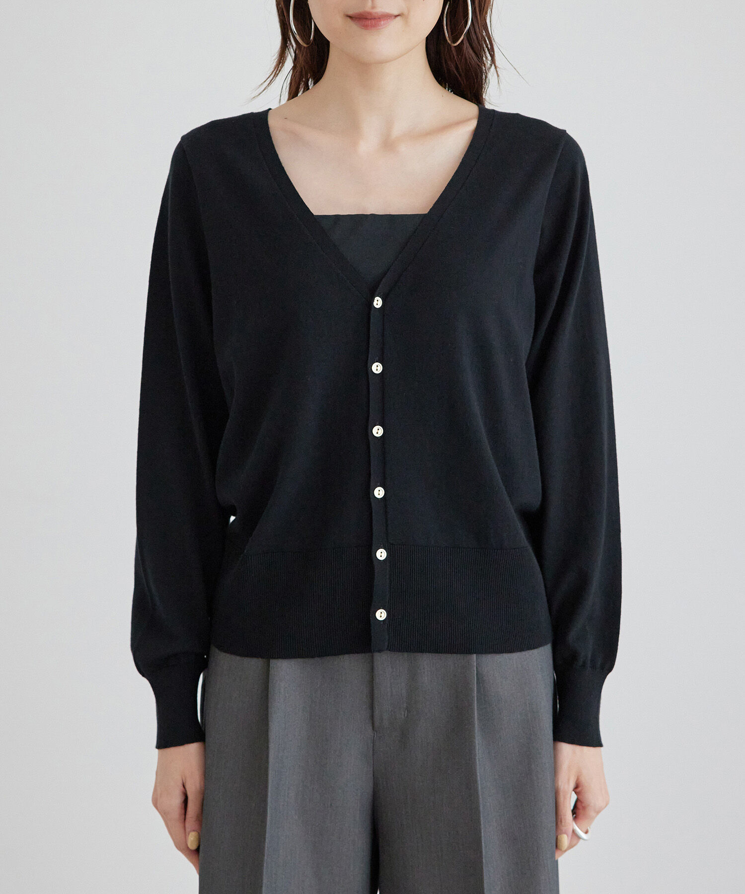 Rope&rsquo;Picnic「総針ニットニットカーディガン」|カーディガン|