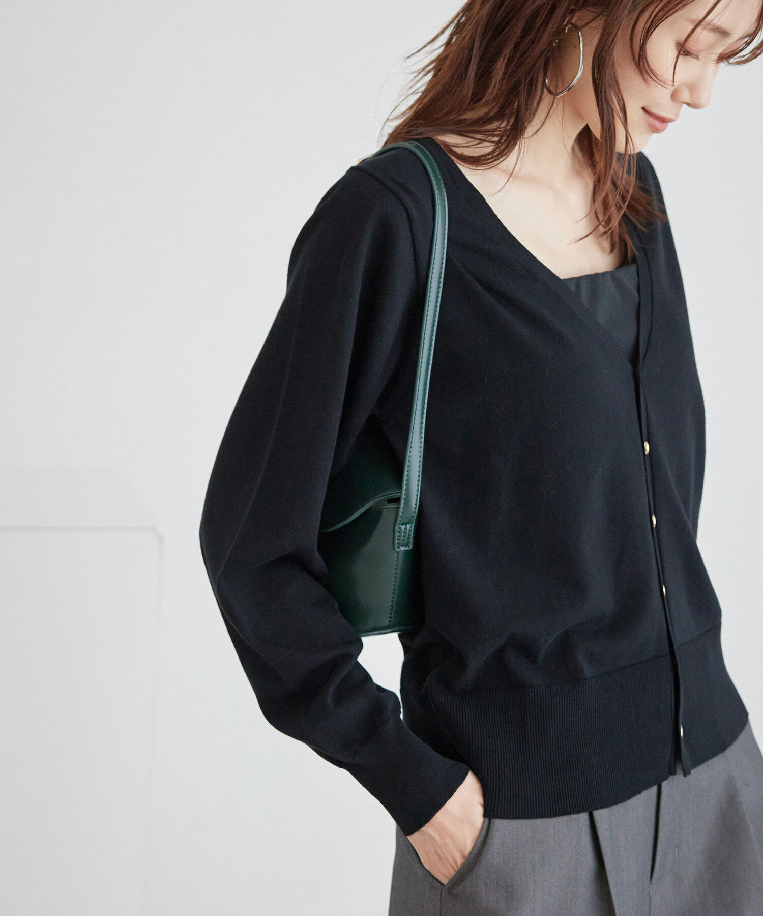 Rope&rsquo;Picnic「総針ニットニットカーディガン」|カーディガン|