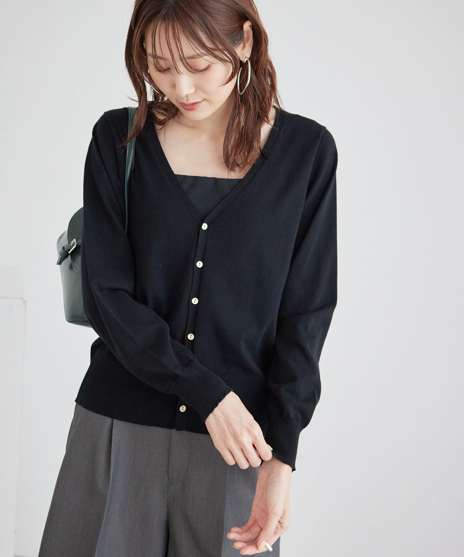 Rope&rsquo;Picnic「総針ニットニットカーディガン」|カーディガン|