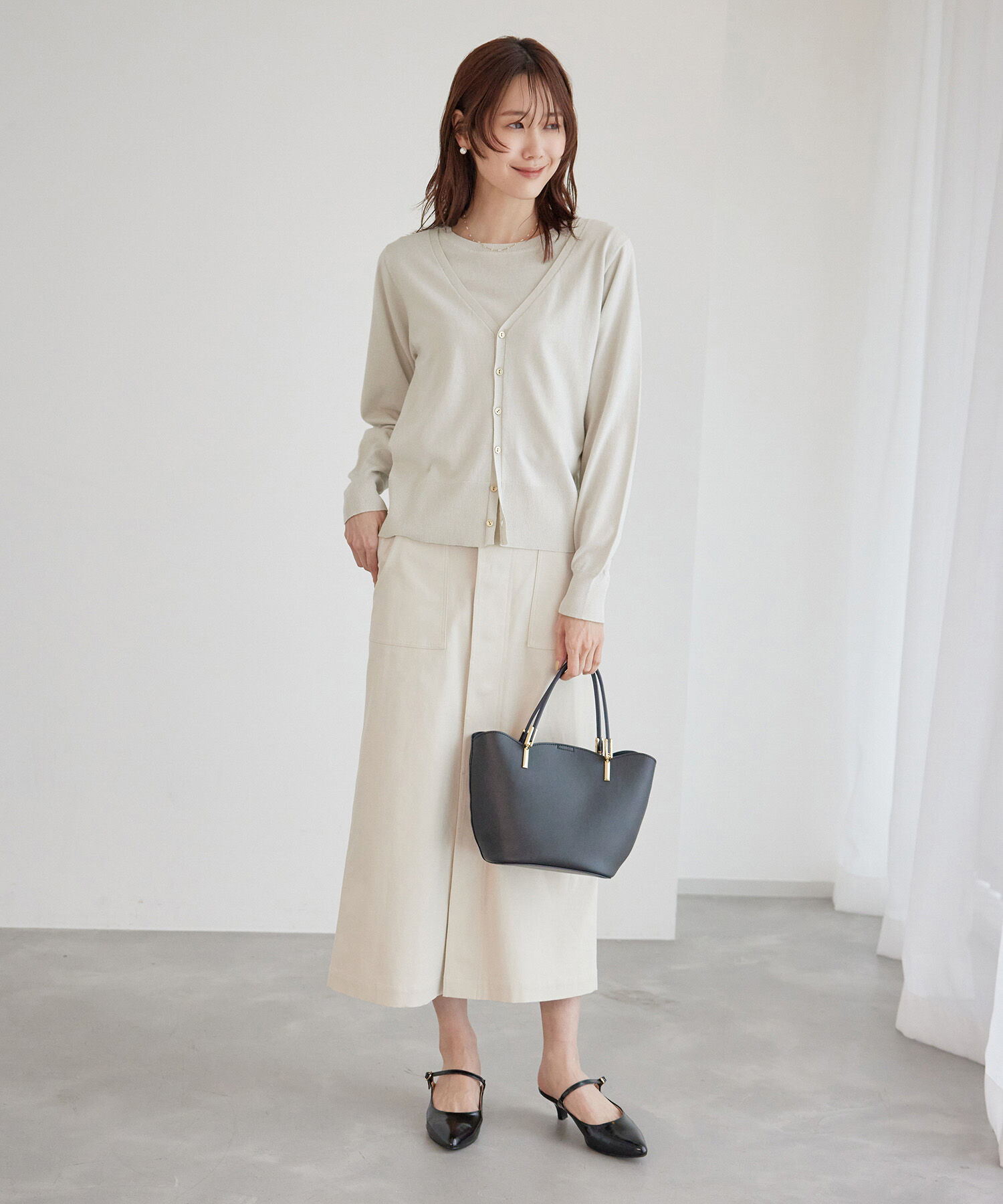 Rope&rsquo;Picnic「総針ニットニットカーディガン」|カーディガン|