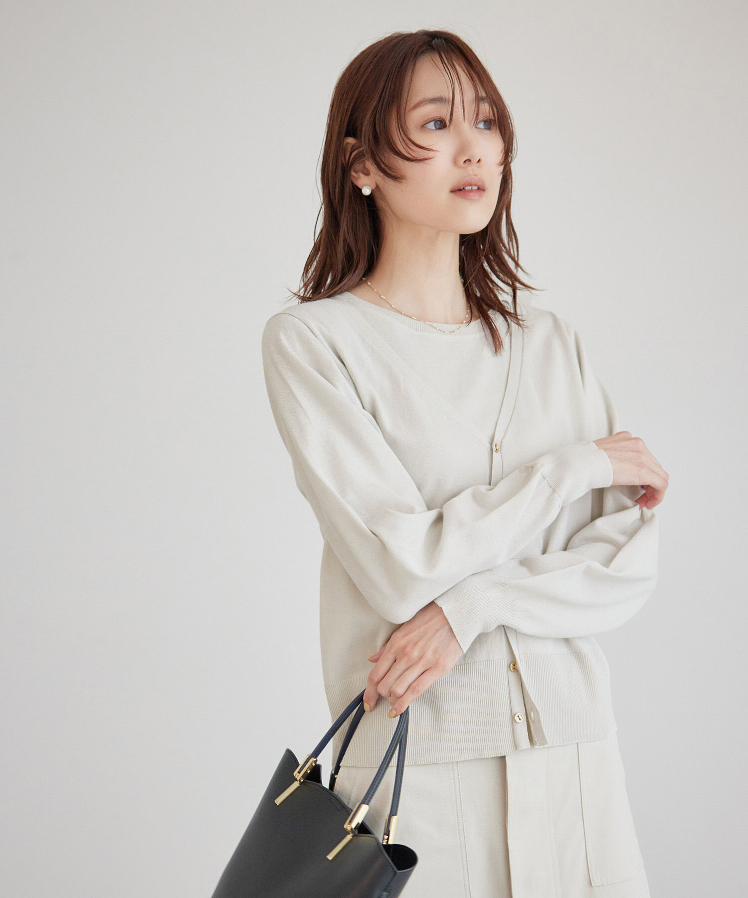 Rope&rsquo;Picnic「総針ニットニットカーディガン」|カーディガン|