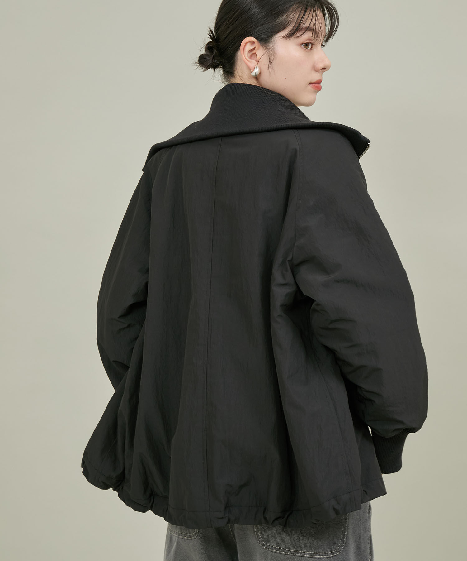 ROPE' PICNIC R「撥水・花粉ガード/中わたスタンドカラーショートブルゾン」|ブルゾン・スタジャン|