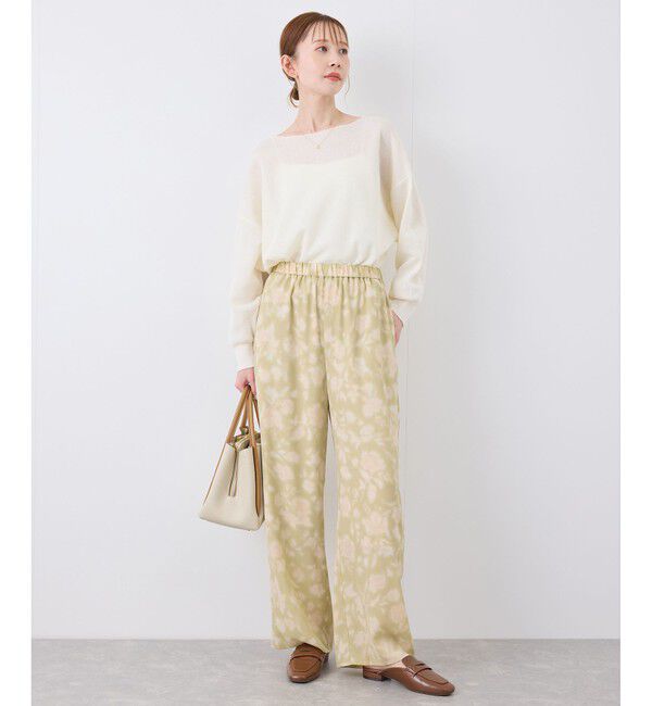 Rope&rsquo;Picnic「フローラルプリントイージーパンツ」|チノ|