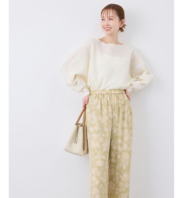 Rope&rsquo;Picnic「フローラルプリントイージーパンツ」|チノ|