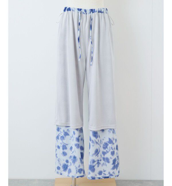 Rope&rsquo;Picnic「フローラルプリントイージーパンツ」|チノ|