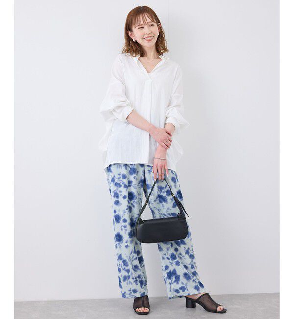 Rope&rsquo;Picnic「フローラルプリントイージーパンツ」|チノ|