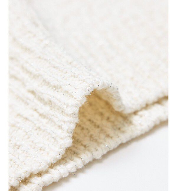 Rope&rsquo;Picnic「ラメ混綿ニットハーフスリーブプルオーバー」|ニット・セーター|