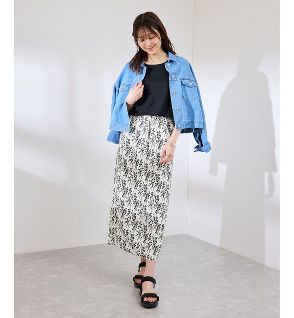 Rope&rsquo;Picnic「フラワープリントスカート/リンクコーデ」|スカート|