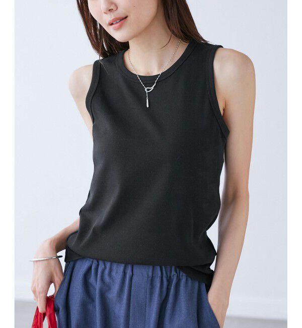 Rope&rsquo;Picnic「アメスリタンクトップ」|タンクトップ|ブラック(01)