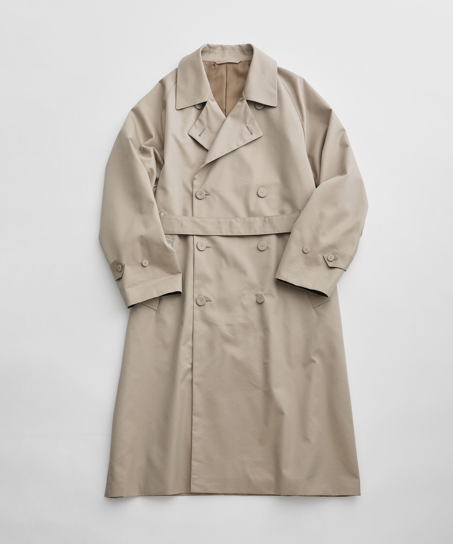 ADAM ET ROPE'「《撥水》ライトウェイトギャバ オーバーサイズ ロング トレンチコート / ユニセックス」|トレンチコート|