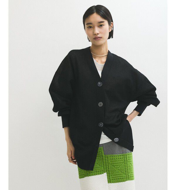 ADAM ET ROPE'「JACQUARDカーディガン」|カーディガン|