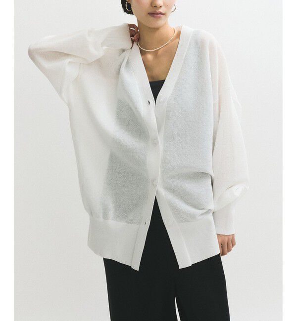 ADAM ET ROPE'「JACQUARDカーディガン」|カーディガン|