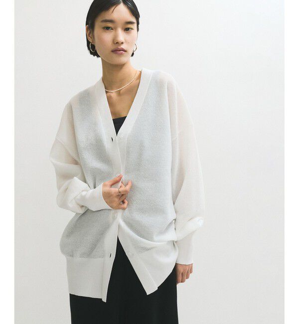 ADAM ET ROPE'「JACQUARDカーディガン」|カーディガン|