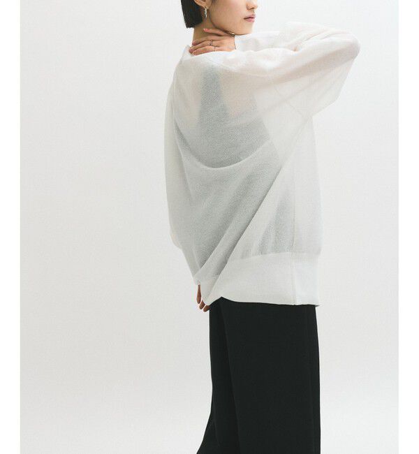 ADAM ET ROPE'「JACQUARDカーディガン」|カーディガン|