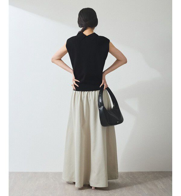 ADAM ET ROPE'「【WEB限定】ニットベストドッキングワンピース」|ワンピース|