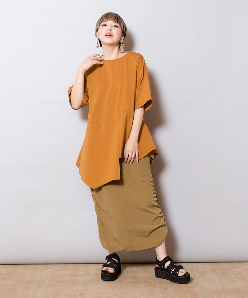  「イレギュラーヘムTシャツ」|Tシャツ・カットソー|