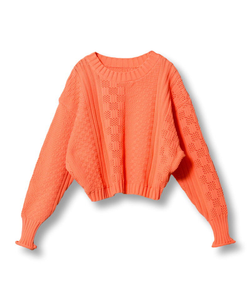  「模様編ニットプルオーバー」|ニット・セーター|