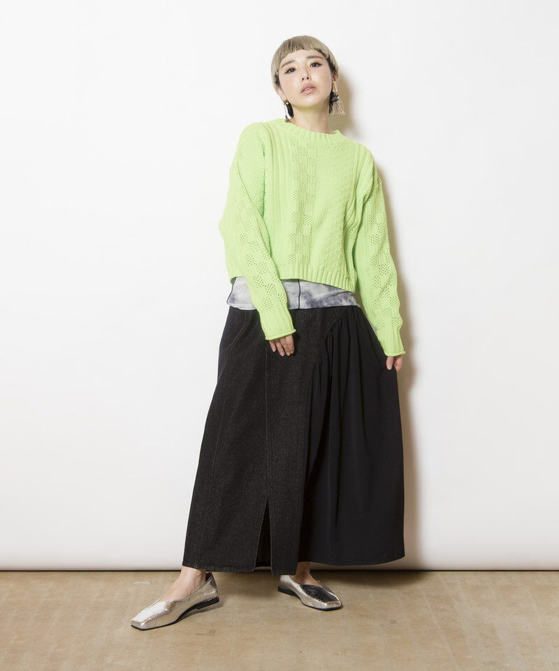  「模様編ニットプルオーバー」|ニット・セーター|