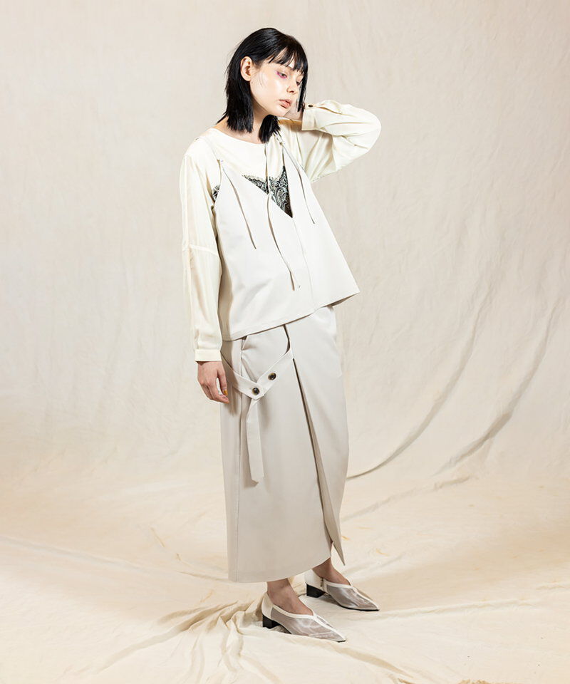  「ラップタイトロングスカート」|タイト|