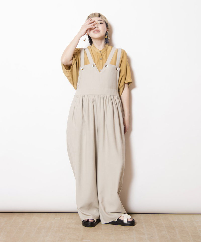  「2WAYギャザーオールインワン」|オールインワン|