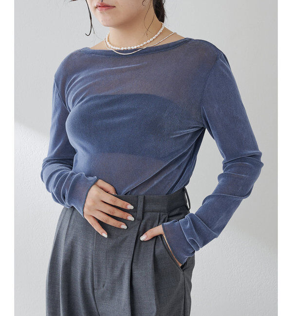  「フロッキーバックシャンカットソー」|Tシャツ・カットソー|