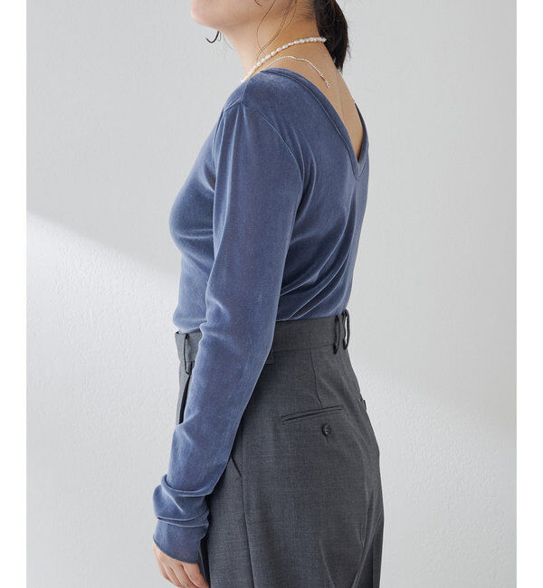  「フロッキーバックシャンカットソー」|Tシャツ・カットソー|