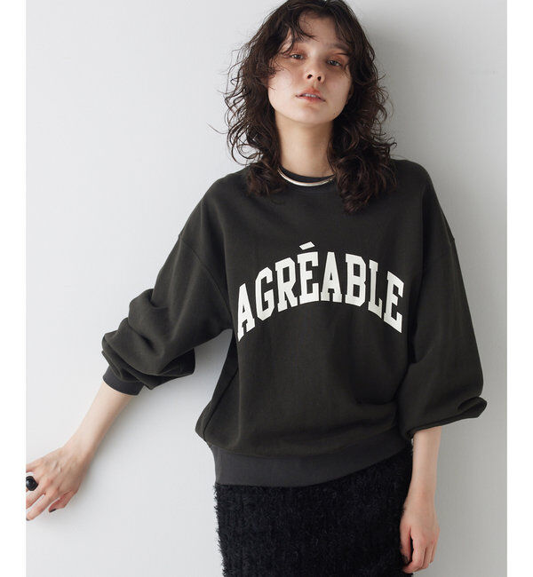 THE PAUSE「【THE PAUSE】ロゴスウェットプルオーバー」|Tシャツ・カットソー|チャコールグレー