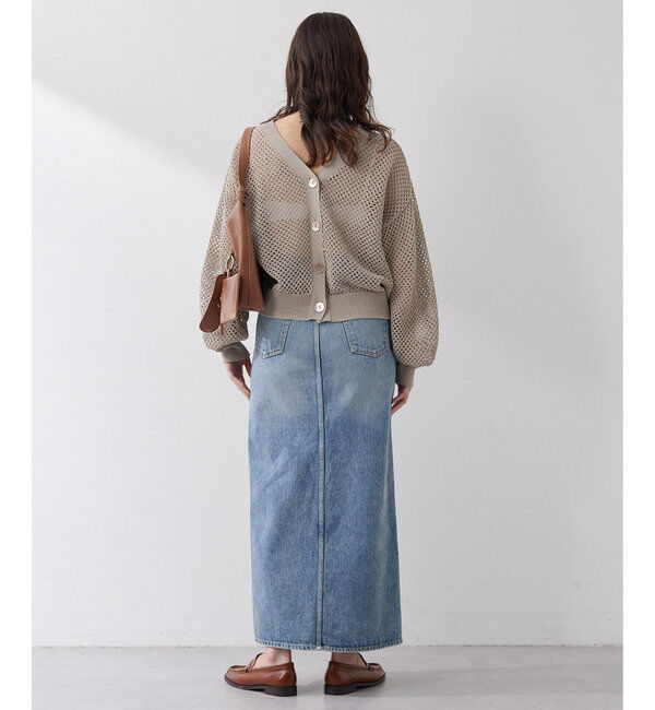  「デニムスリットスカート」|スカート|