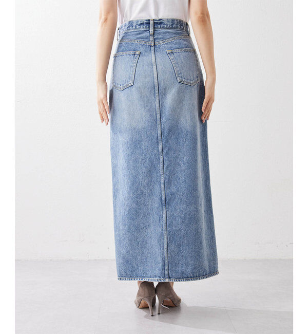  「デニムスリットスカート」|スカート|