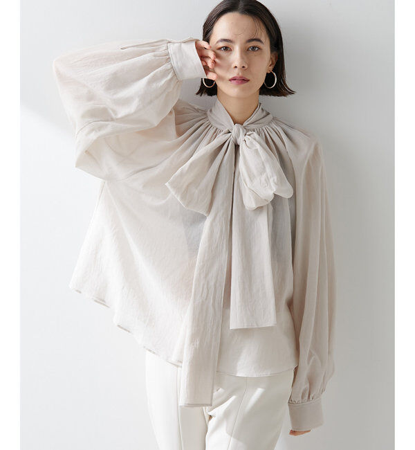  「ローンボウタイブラウス」|シャツ・ブラウス|