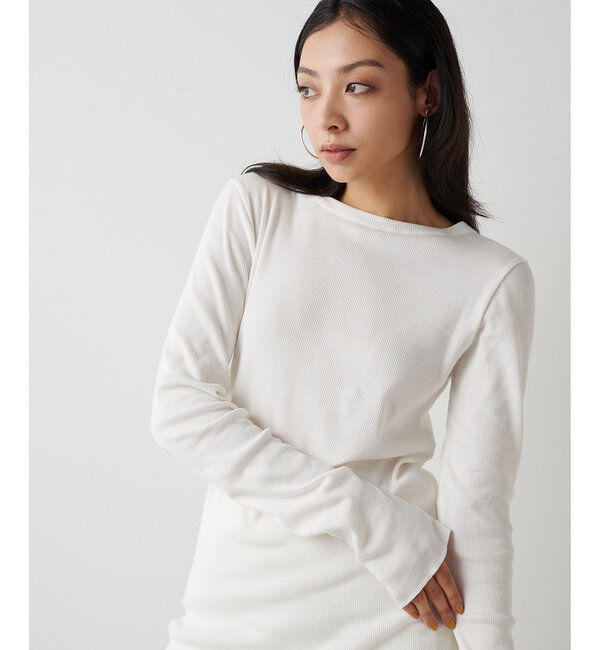  「コットンテレコクルーネックプルオーバー」|Tシャツ・カットソー|
