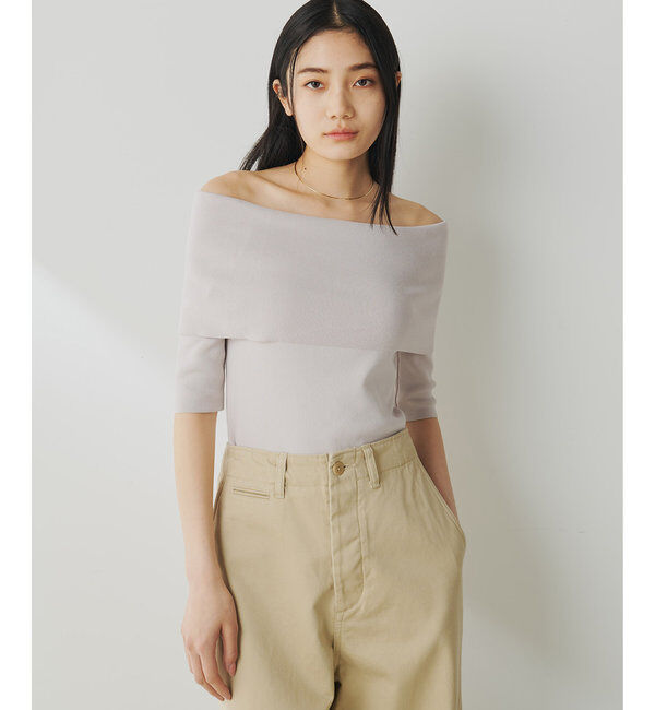  「オフショルニットプルオーバー」|ニット・セーター|