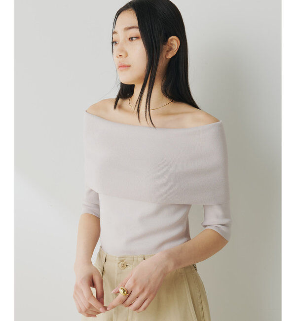  「オフショルニットプルオーバー」|ニット・セーター|