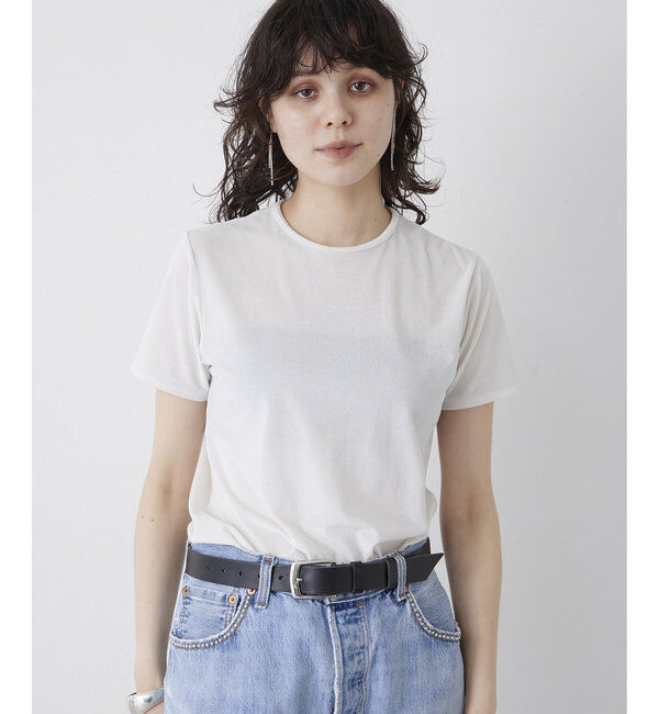 THE PAUSE「【THE PAUSE】ベロアコンパクトTシャツ」|Tシャツ・カットソー|