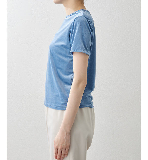 THE PAUSE「【THE PAUSE】ベロアコンパクトTシャツ」|Tシャツ・カットソー|