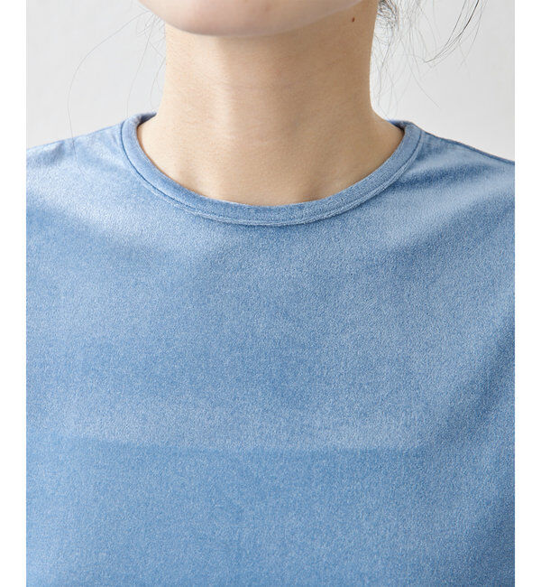 THE PAUSE「【THE PAUSE】ベロアコンパクトTシャツ」|Tシャツ・カットソー|