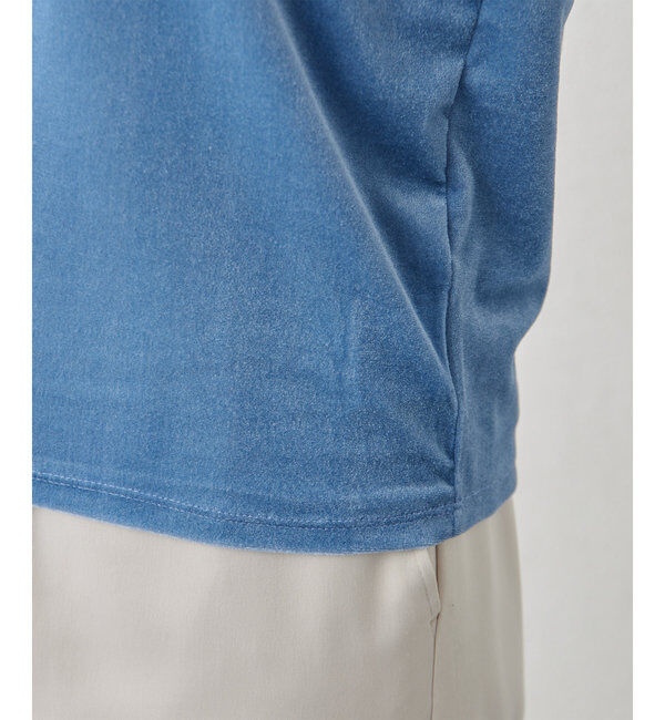 THE PAUSE「【THE PAUSE】ベロアコンパクトTシャツ」|Tシャツ・カットソー|