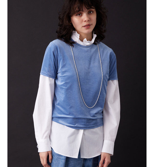 THE PAUSE「【THE PAUSE】ベロアコンパクトTシャツ」|Tシャツ・カットソー|